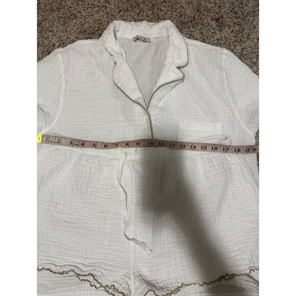 House No 23 - Alaia Short PJ Set - White - Picture 4 of 8